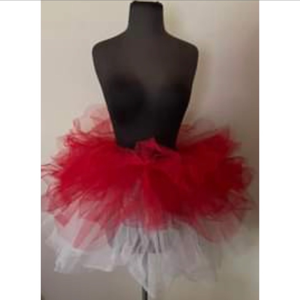 Red & White Adult TuTu Costume